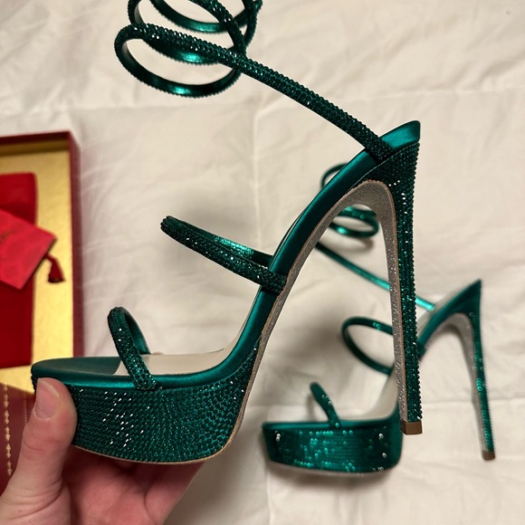 **SOLD** Brand new in box Rene Caovilla Emerald heels - Picture 6 of 6